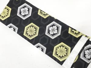 花亀甲模様織り出し　リバーシブル踊り帯